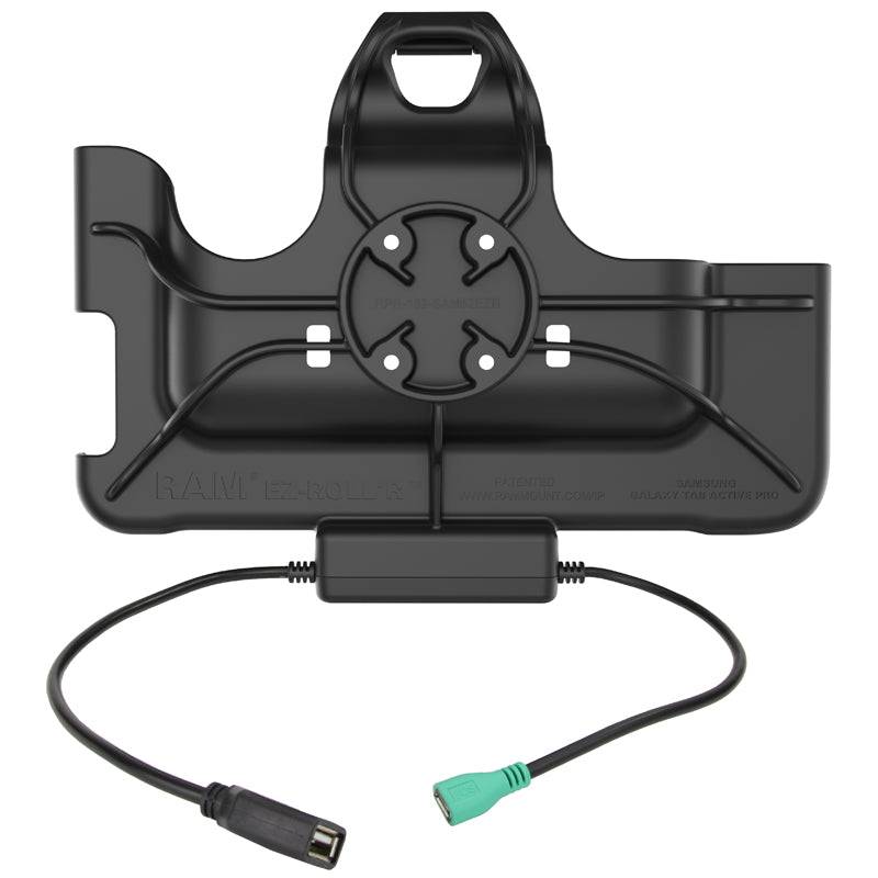 RAM® EZ-Roll'r™ Power & Data Cradle for Samsung Galaxy Tab Active Pro - RAM-HOL-SAM52PDU - OC Mounts