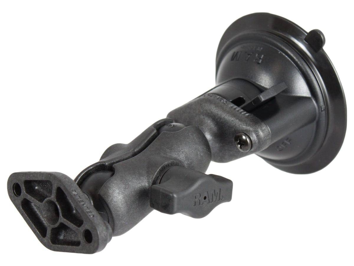 RAM® Twist-Lock™ Composite Suction Cup Double Ball Mount - RAP-B-166U-A - OC Mounts