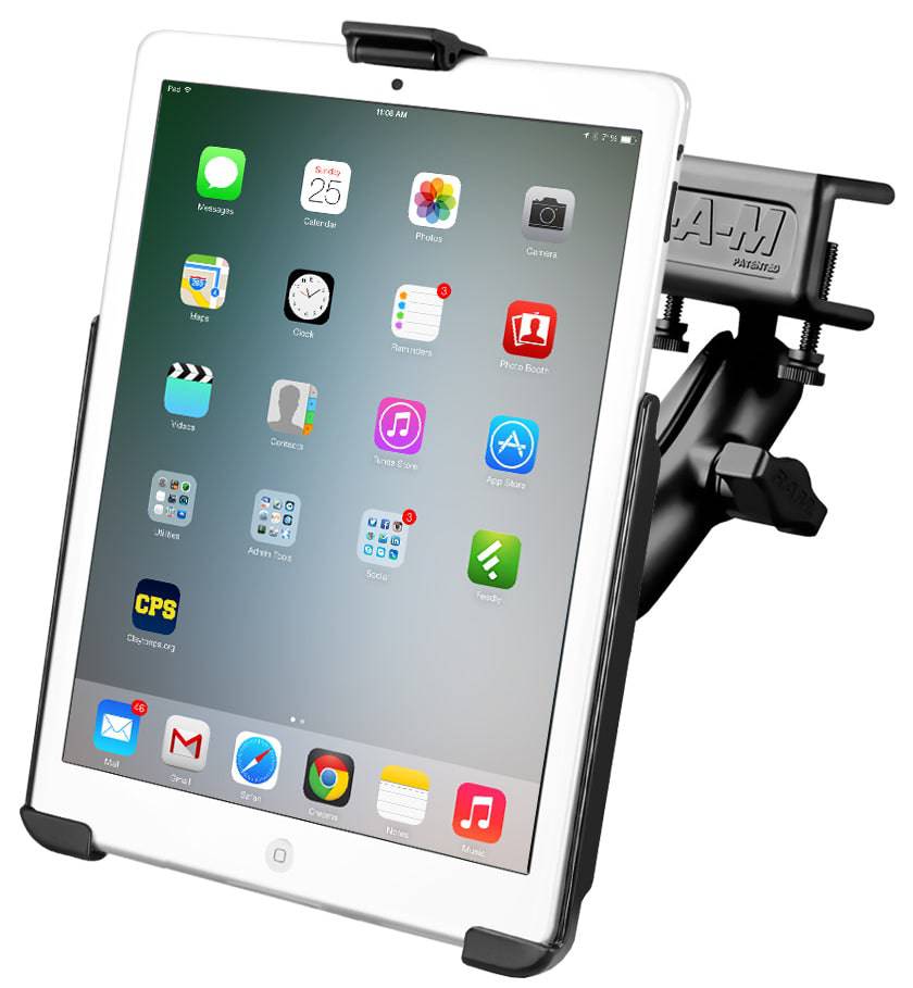 RAM® EZ-Roll'r™ for iPad mini Gen 1-3 with Glare Shield Clamp Base - RAM-B-177-AP14U - OC Mounts