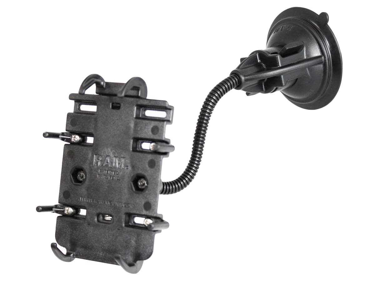 RAM® Quick-Grip™ Phone Holder with RAM® Twist-Lock™ Suction Cup Mount - RAP-105-6224-PD3U - OC Mounts
