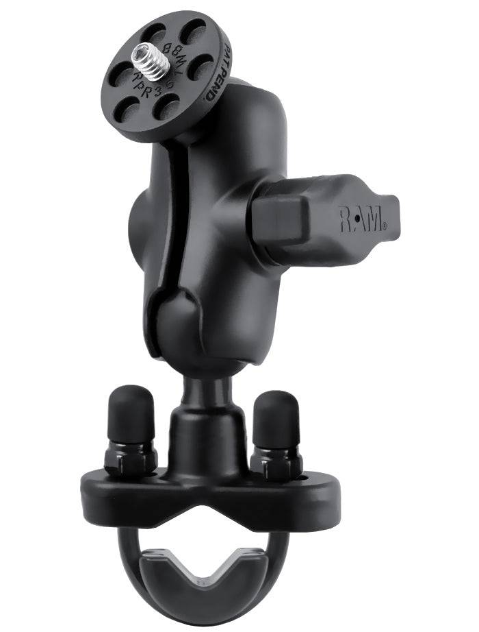 RAM® Handlebar U-Bolt Mount with 1/4"-20 Threaded Stud - RAM-B-231Z-A-366U - OC Mounts