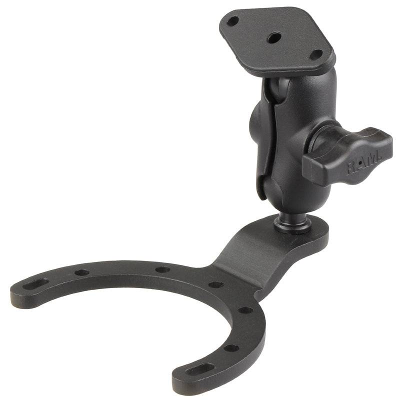 RAM® Large Gas Tank Mount with Diamond Plate - RAM-B-411-A-238U - OC Mounts