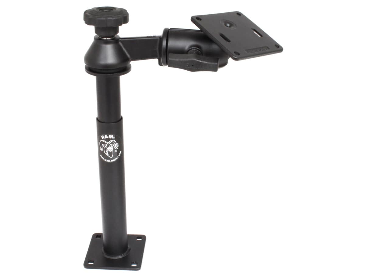 RAM® Tele-Pole™ with 8" & 9" Poles, Swing Arm & 75x75mm VESA Plate - RAM-VP-SW2-89-2461 - OC Mounts