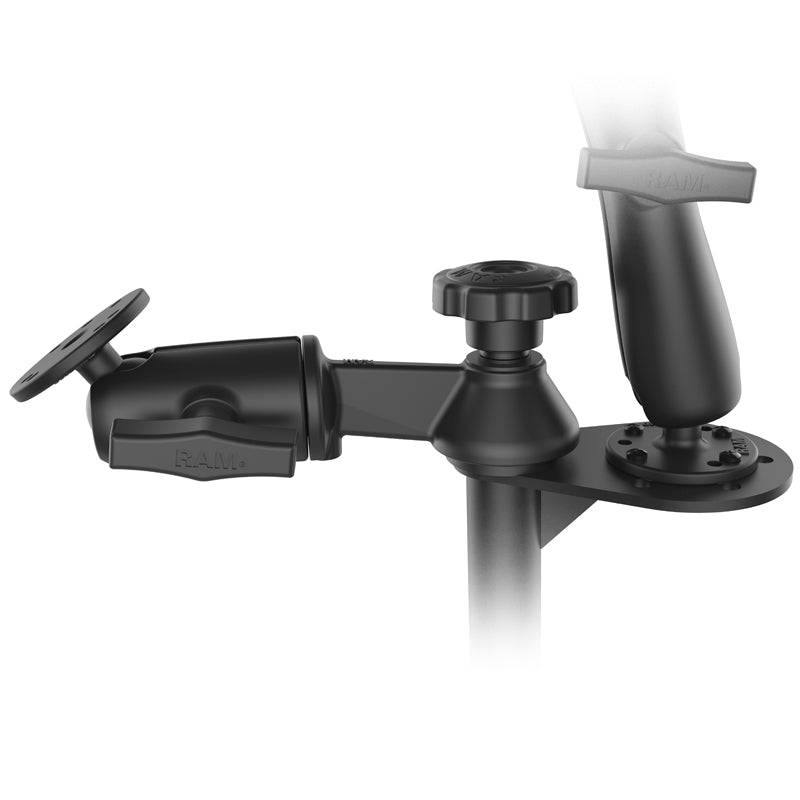 RAM® 8” Upper Pole and Double Ball 75x75mm VESA Mount - RAM-VP-SW2F-8-2461 - OC Mounts