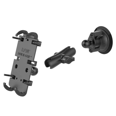 RAM® Quick-Grip™ XL Phone Mount with RAM® Twist-Lock™ Suction Cup - RAM-B-166-PD4U - OC Mounts