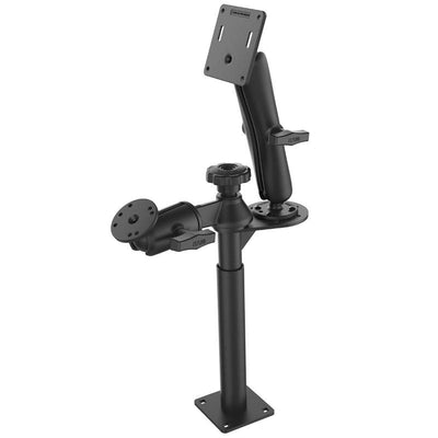 RAM® Tele-Pole™ with 8” & 9” Poles and Double Ball 75x75mm VESA Mount - RAM-VP-SW2F-89-2461 - OC Mounts