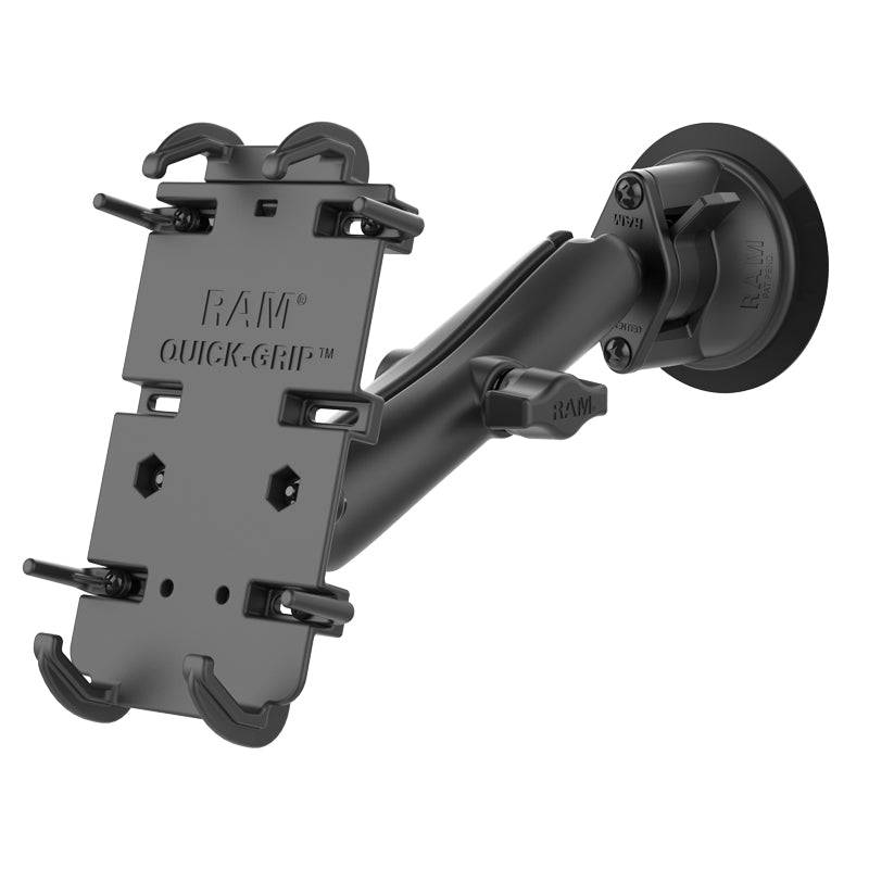 RAM® Quick-Grip™ XL Phone Mount with RAM® Twist-Lock™ Suction Cup - RAM-B-166-C-PD4U - OC Mounts