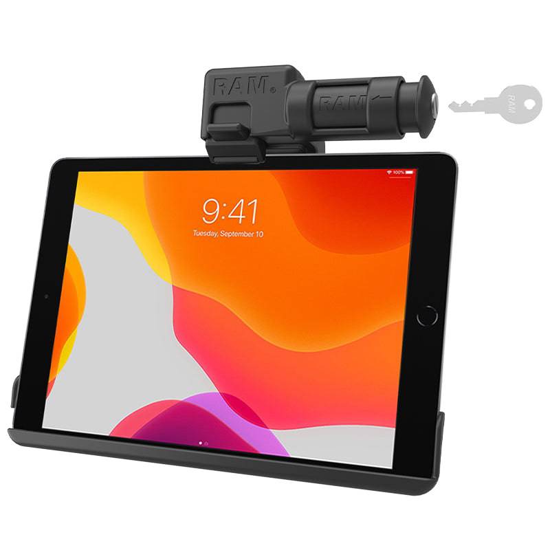 RAM® EZ-Roll'r™ Keyed Locking Holder for iPad 7th Gen, Air 3 & Pro 10.5 - RAM-HOL-AP31KLU - OC Mounts