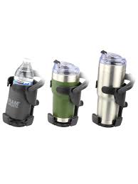 RAM® Level Cup™ XL 32oz Drink Holder with Large Strap Clamp Base - RAP-B-417-200-1-231Z-2NUBU - OC Mounts