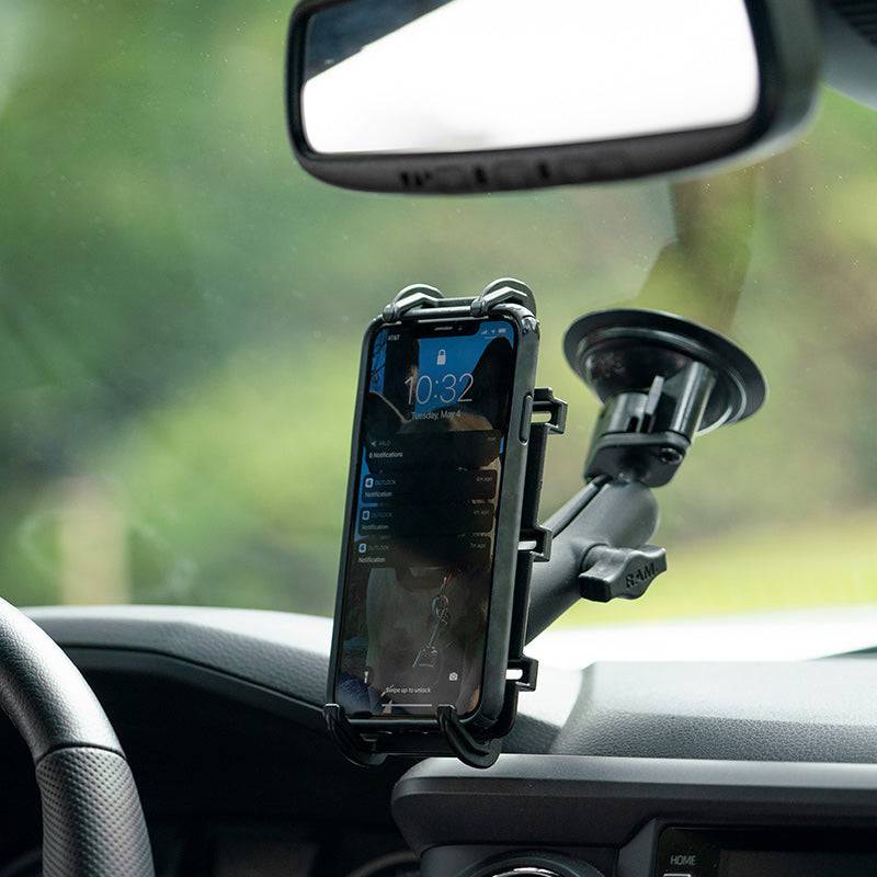 RAM® Quick-Grip™ XL Phone Mount with RAM® Twist-Lock™ Suction Cup - RAM-B-166-PD4U