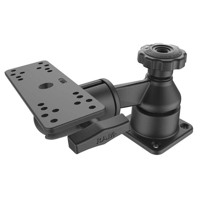 RAM® Horizontal 6" Swing Arm Mount with Swivel Ball & Socket Joint - RAM-109HSB - OC Mounts