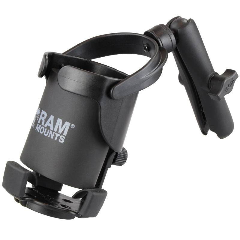 RAM® Level Cup™ XL 32oz Drink Holder with Double Socket Arm - RAM-B-417B-C-201U - OC Mounts