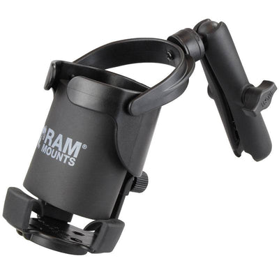 RAM® Level Cup™ XL 32oz Drink Holder with Double Socket Arm - RAM-B-417B-C-201U - OC Mounts
