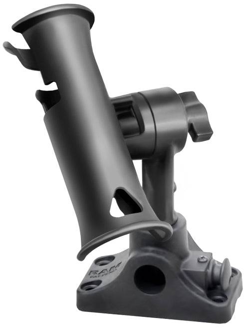 RAM® Tube Jr.™ Rod Holder with Bulkhead/Flat Surface Base - RAP-390-SBMPU - OC Mounts