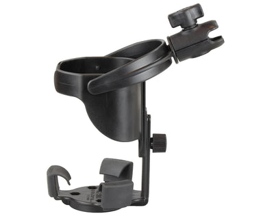 RAM® Level Cup™ XL 32oz Drink Holder with Large Strap Clamp Base - RAP-B-417-200-1-231Z-2NUBU - OC Mounts