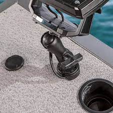 RAM® Drill-Down Marine Electronic Mount with Cable Manager - RAM-111-403U - OC Mounts
