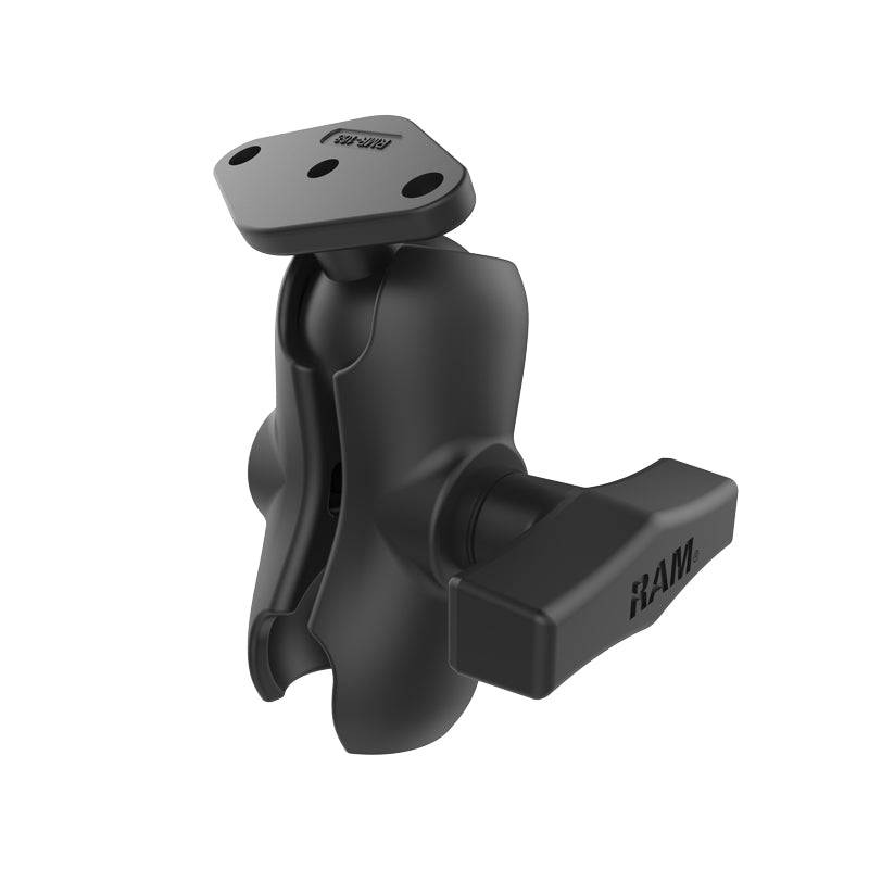 RAM® Double Socket Arm with Diamond Ball Plate - RAM-103-B-238U - OC Mounts