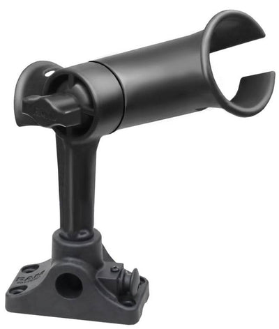 RAM® Tube Jr.™ Rod Holder with Bulkhead/Flat Surface Base - RAP-390-SBMPU - OC Mounts