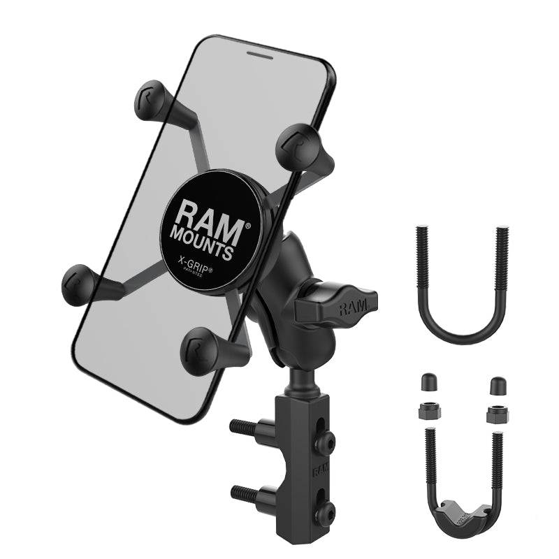 RAM® X-Grip® Phone Mount with Motorcycle Brake/Clutch Reservoir Base - RAM-B-174-A-UN7U - OC Mounts