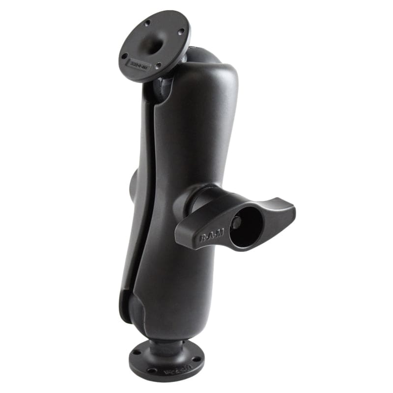 RAM® Double Ball Mount with Two Round AMPS Plates - RAM-D-102U - OC Mounts