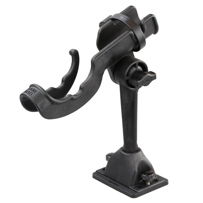 RAM ROD® Fishing Rod Holder with Deck and Track Mounting Base - RAM-114-DU - OC Mounts