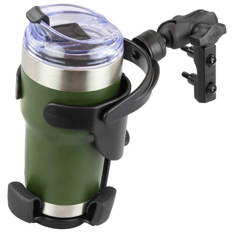RAM® Level Cup™ XL 32oz Drink Holder with Brake/Clutch Reservoir Base - RAM-B-174-A-417U - OC Mounts