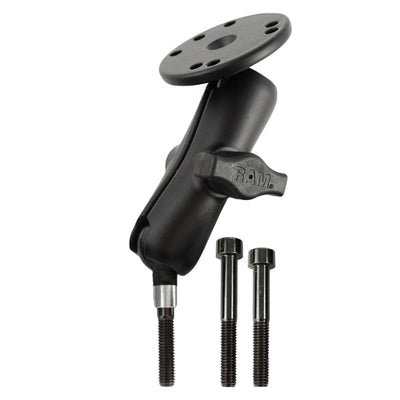 RAM® Motorcycle Handlebar Clamp Mount with M8 Bolts and Round Plate - RAM-B-186-202U - OC Mounts