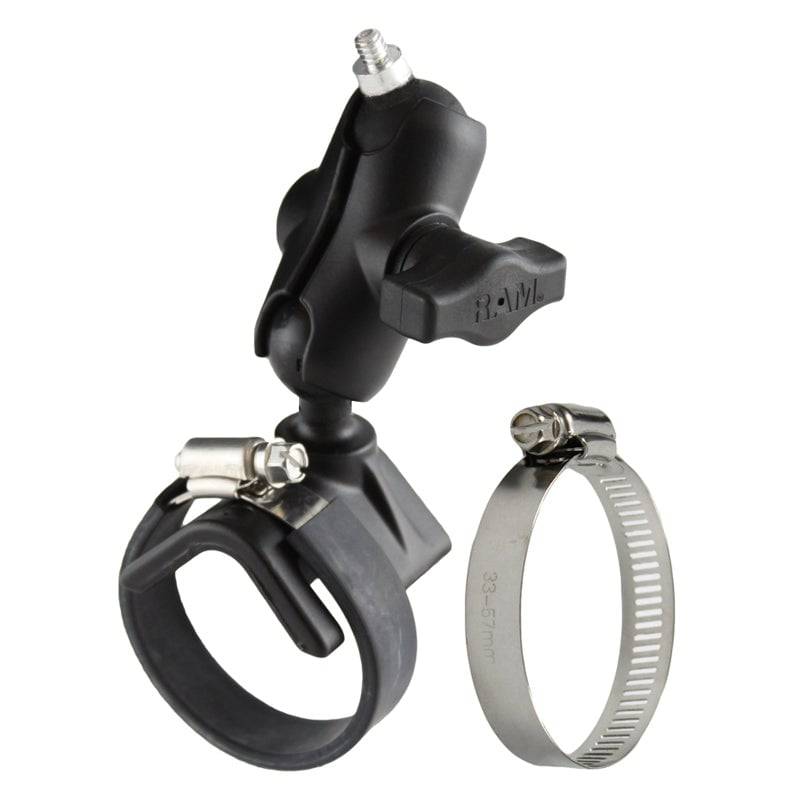RAM® Strap Hose Clamp Mount with 1/4"-20 Camera Adapter - RAM-B-108B-A-237U - OC Mounts