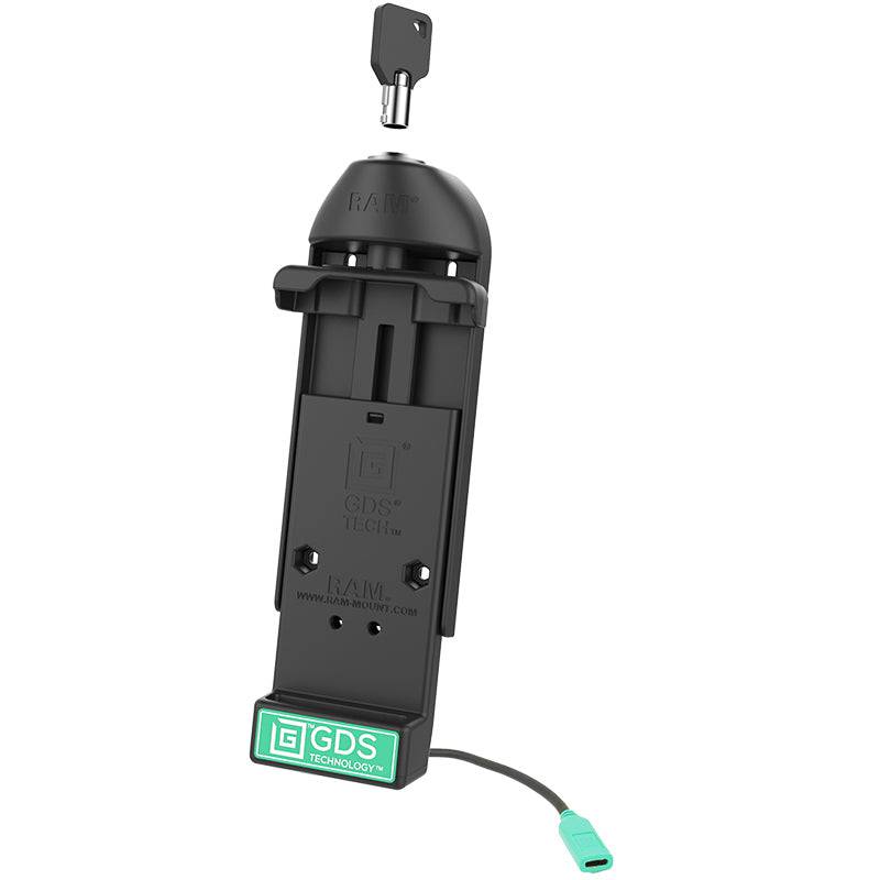 GDS® Locking Vehicle Phone Dock with USB Type-C for IntelliSkin® - RAM-GDS-DOCKL-V3CU - OC Mounts