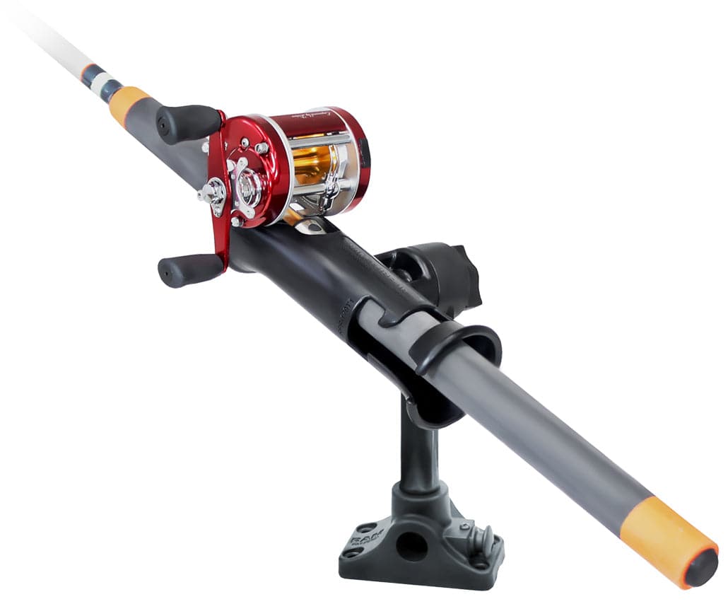 RAM® Tube Jr.™ Rod Holder with Bulkhead/Flat Surface Base - RAP-390-BMPU - OC Mounts