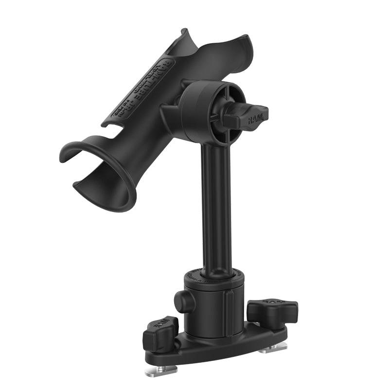 RAM® Tube Jr.™ with RAM® Universal Adapt-A-Post™ Dual T-Bolt Track Base - RAP-390-AAPUDT-1U - OC Mounts