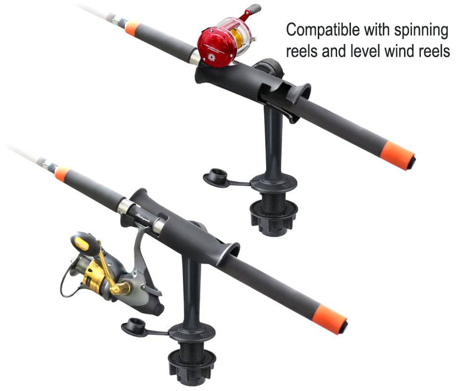 RAM® Tube Jr.™ Rod Holder with Round Flush Base - RAP-390-SFMTU - OC Mounts