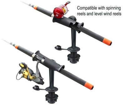 RAM® Tube Jr.™ Rod Holder with Round Flush Base - RAP-390-SFMTU - OC Mounts