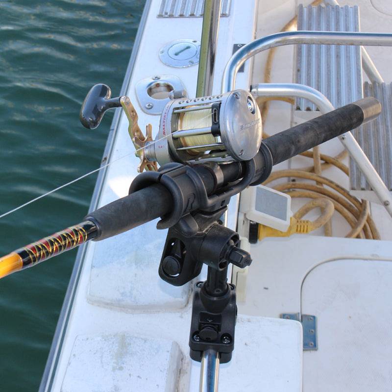 RAM® Light-Speed™ Fishing Rod Holder with Rail Base - RAP-370-R
