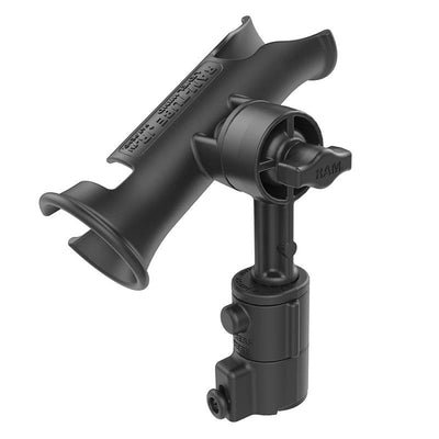 RAM® Tube Jr.™ Rod Holder with RAM® Universal Adapt-A-Post™ Track Base - RAP-390-SAAPUTU - OC Mounts