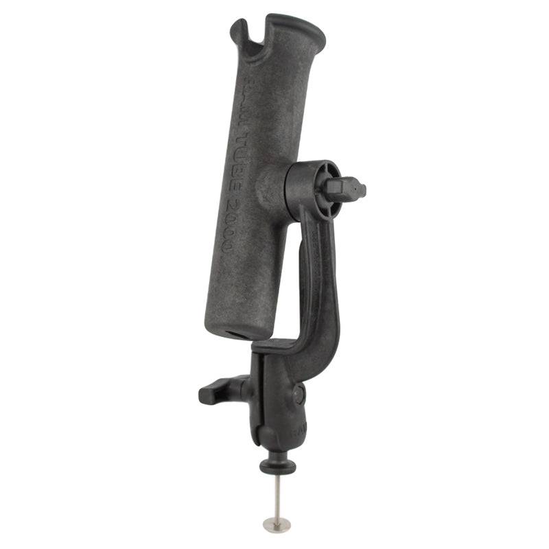 RAM® Tube™ Fishing Rod Holder with Revolution Ratchet and 5-Spot Adapter - RAM-301-RB5 - OC Mounts