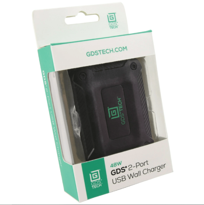 GDS® Type-C and Type-A 48W Premium 2-Port Wall Charger - RAM-GDS-CHARGE-USBC2W - OC Mounts