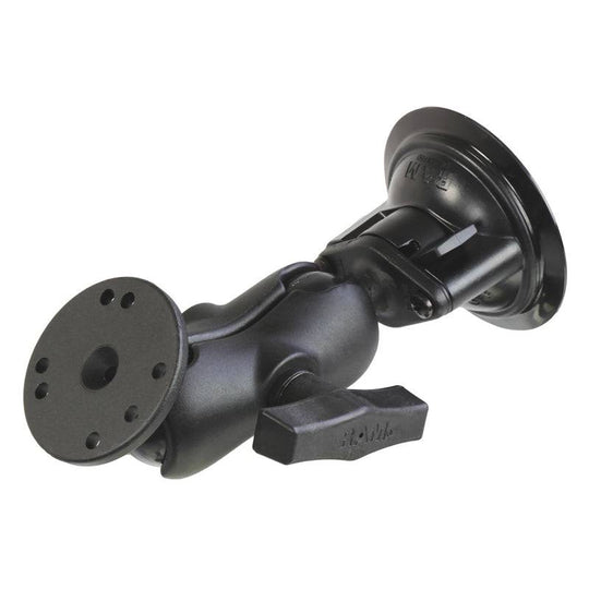 RAM® Twist-Lock™ Suction Cup Mount with Round Plate Adapter - RAM-166-B-202U