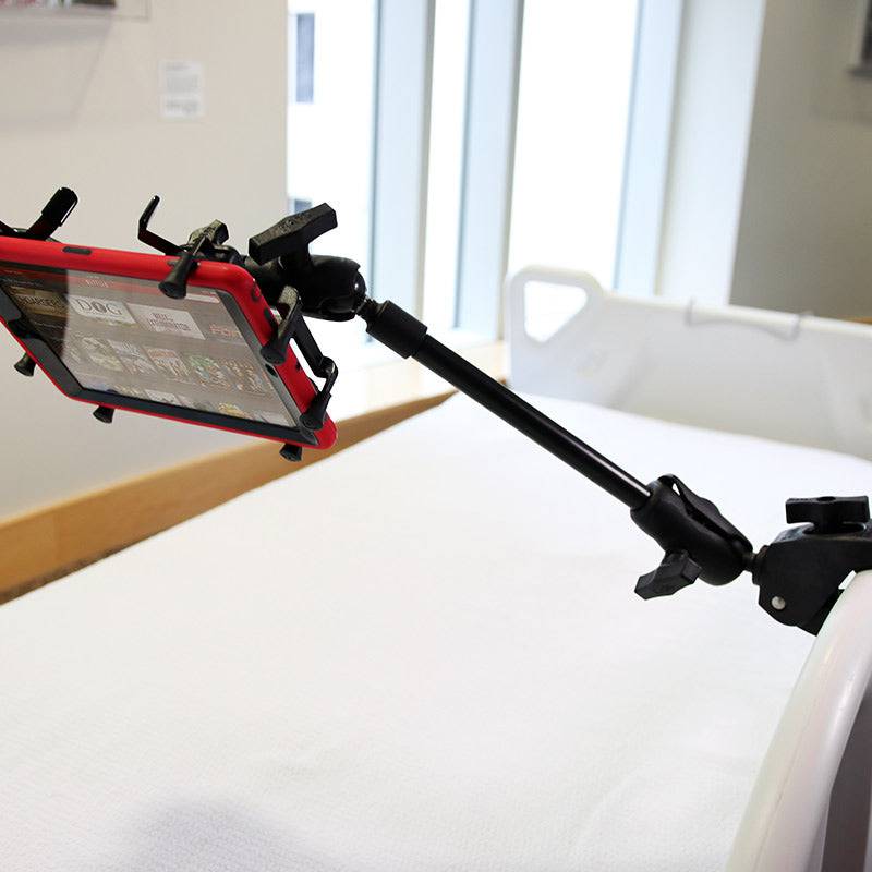 RAM® Tough-Claw™ 9" Pipe Mount with Round Plate Adapter - RAP-401-9-BC-202U - OC Mounts