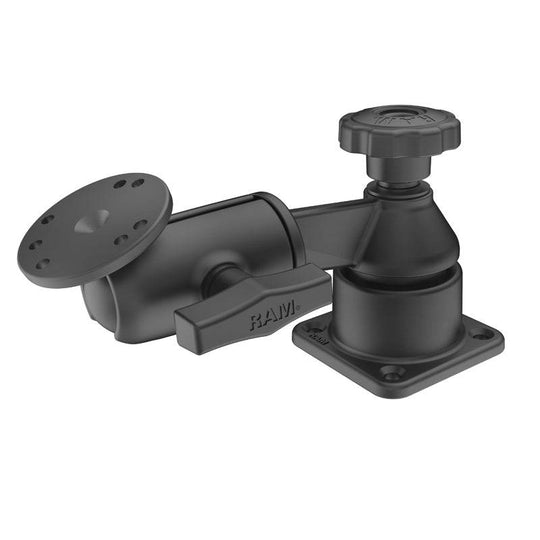 RAM® Horizontal 6" Swing Arm Mount with Swivel Ball & Socket Joint - RAM-109H-3U