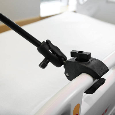 RAM® Tough-Claw™ 9" Pipe Mount with Round Plate Adapter - RAP-401-9-BC-202U - OC Mounts