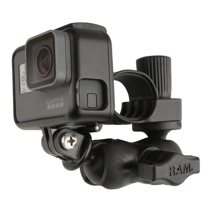 RAM® Tough-Strap™ Double Ball Mount with Universal Action Camera Adapter - RAP-B-460-A-GOP1U - OC Mounts