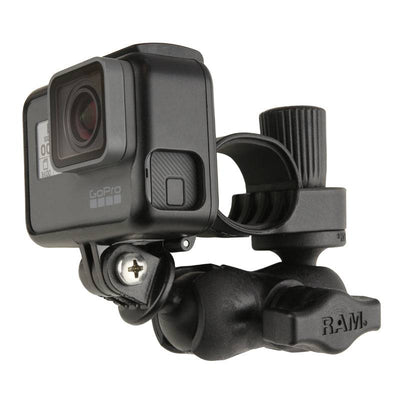 RAM® Tough-Strap™ Double Ball Mount with Universal Action Camera Adapter - RAP-B-460-A-GOP1U - OC Mounts