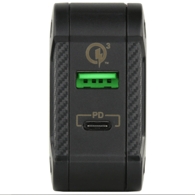 GDS® Type-C and Type-A 48W Premium 2-Port Wall Charger - RAM-GDS-CHARGE-USBC2W - OC Mounts