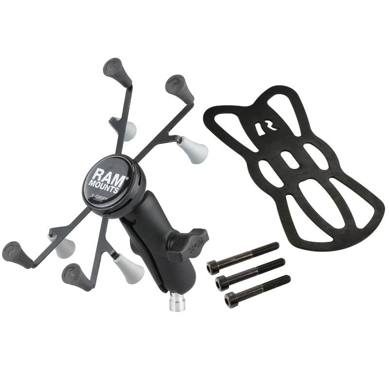 RAM® X-Grip® with Motorcycle Handlebar Clamp Base for 7"-8" Tablets - RAM-B-367-UN8U - OC Mounts