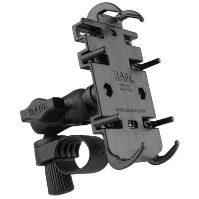 RAM® Quick-Grip™ Phone Mount with RAM® Tough-Strap™ Handlebar Base - RAP-B-460-A-PD3U - OC Mounts