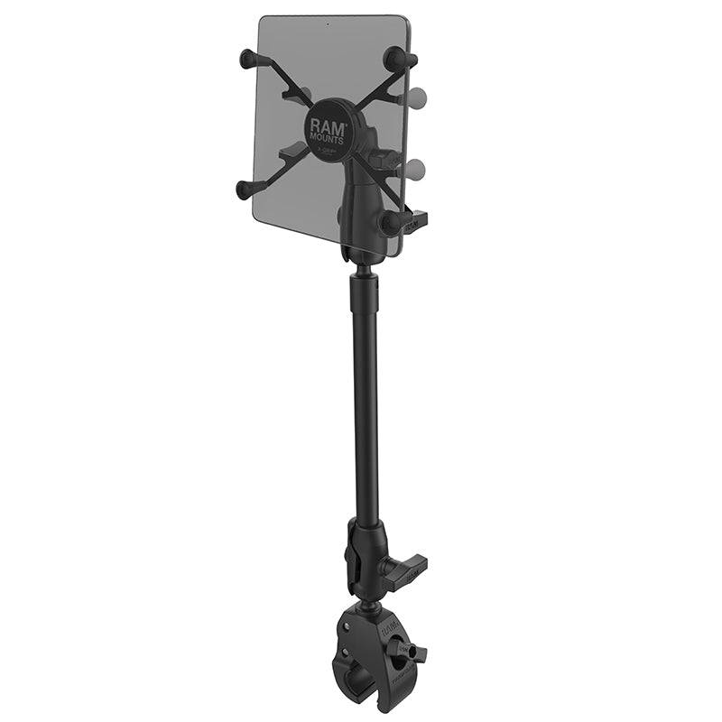 RAM® X-Grip® with RAM® Tough-Claw™ 9" Pipe Mount for 7"-8" Tablets - RAP-401-9-BC-UN8U - OC Mounts