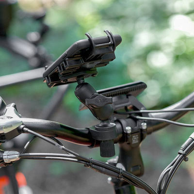 RAM® Quick-Grip™ Phone Mount with RAM® Tough-Strap™ Handlebar Base - RAP-B-460-A-PD3U - OC Mounts