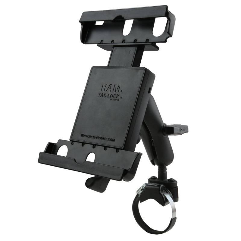 RAM® ATV/UTV Rail Mount for 9"-10.5" Tablets with Heavy Duty Cases - RAM-231Z-2-TABL20U - OC Mounts