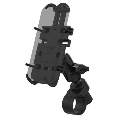 RAM® Quick-Grip™ Phone Mount with RAM® Tough-Strap™ Handlebar Base - RAP-B-460-A-PD3U - OC Mounts